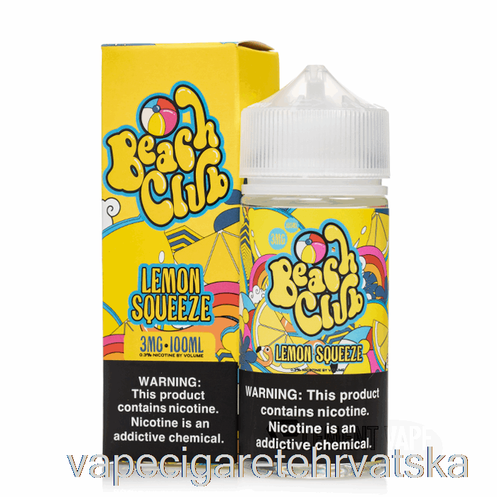 Vape Cigarete Lemon Squeeze - Beach Club - 100ml 6mg